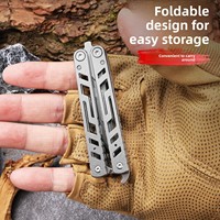Couteau pliant en acier inoxydable, lame en acier 420, couteau utilitaire rotatif à changement rapide - EDC OEM, coupe-papier portable, outil de déballage