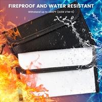 Stock d'inventaire de logo personnalisé sac de doc ignifuge à l'eau pochette pour téléphone portable