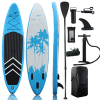 Planche à pagaie gonflable à air durable et personnalisée avec accessoires antidérapants pour les sports nautiques et le surf