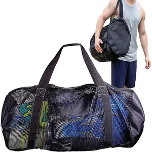 Almanya özelleştirmek mavi XL su sporları yüzmek sörf tüplü dalış seyahat dişli ekipmanları Mesh dalış spor omuzdan askili çanta Totebag