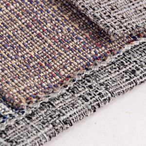 Tissu en lin TengHui prêt à expédier, tissu doux pour canapé d'angle, tissu de canapé avec dos collé, faible MOQ, design luxueux, prix bas - Product Image 4