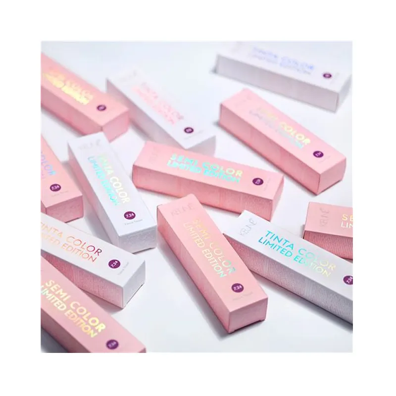 Groothandel Custom Logo Gedrukt Lipgloss Lipstick Kleine Kartonnen Cosmetische Verpakkingen Dozen