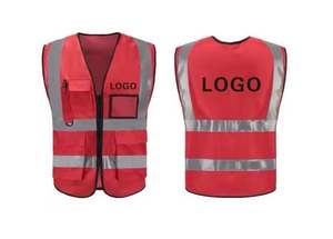 Gilet di sicurezza di alta qualità canottiera riflettore costruzione senza maniche gilet di sicurezza da uomo gilet di sicurezza riflettente - Product Image 4