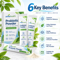 Complément en poudre probiotique personnalisé en stick – Fabricant OEM/ODM – Formule bien-être intestinal quotidienne – Marque privée – Approvisionnement en gros