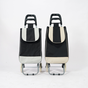Large Foldable Hand Trolley <b>Cart</b> for Daily Grocery Shopping for Family Use with Comfortable Seat for Old People Vegetables Food - Product Image 1