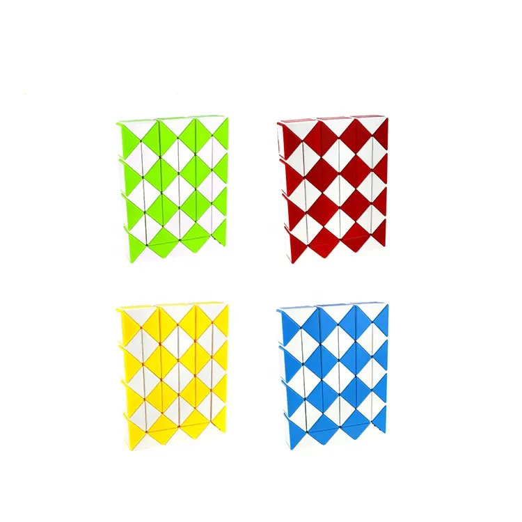 Yongjunカスタムパズル折りたたみプラスチックマジックスネークキューブ子供用