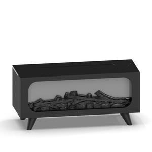 Humidificateur à flamme simulée 0,5 L, diffuseur d'arômes alimenté par USB avec pieds en bois clair pour usage domestique - Product Image 2