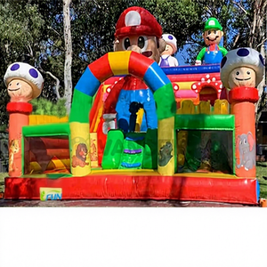 มาริโอบรอสพีวีซี & ไวนิลบ้านเด้งเป่าลมกลางแจ้งพร้อมที่เป่าลมสำหรับใช้ในสวนและสวนเชิงพาณิชย์ - Product Image 1