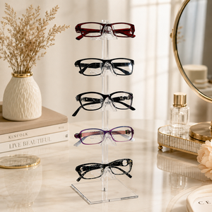 Nuovo Espositore per Occhiali in Acrilico Trasparente, Stand per Occhiali da Sole da <span class=keywords><strong>Uomo</strong></span> e Donna, Struttura Salvaspazio per Negozi Specializzati - Product Image 5