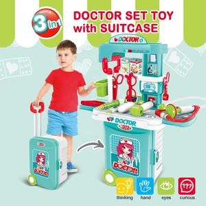 Set Medico Giocattolo 3 in 1 per Bambini, Valigetta Portatile per Gioco di Ruolo, Kit Medico in Plastica per Piccoli Dottori - Product Image 2