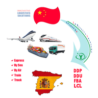 Luftfracht, Seefracht, Bahnexpress-Lieferung nach Spanien von Flughafen zu Flughafen, Hafen zu Hafen, Tür zu Tür DDP/DAP/DDU