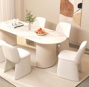 เก้าอี้รับประทานอาหารแบบหรูหราสไตล์โมเดิร์นสไตล์นอร์ดิกร้านอาหารทำจากโลหะหรูหราไฟสำหรับห้องนั่งเล่นโรงแรม - Product Image 4