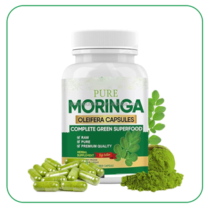 Suplemen Ekstrak Daun <span class=keywords><strong>Moringa</strong></span> Oleifera Organik Ausreson Plant-Based Wellness, Suplemen Superfood Hijau Kapsul <span class=keywords><strong>Moringa</strong></span> Oleifera - Product Image 1