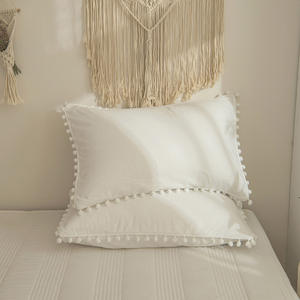 Ensemble <span class=keywords><strong>de</strong></span> couette <span class=keywords><strong>de</strong></span> luxe <span class=keywords><strong>de</strong></span> haute qualité, solide et super doux avec <span class=keywords><strong>pompon</strong></span> - Product Image 5