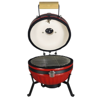 Kimstone 2025 nouveau Type en forme de citrouille chaude 12 "charbon de bois Table en céramique barbecue fumeur pour arrière-cour