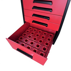 Chariot à outils robuste de qualité supérieure 275 kg |   Armoire d'atelier mobile à 5 tiroirs avec verrouillage central OEM/ODM personnalisable, style industriel moderne - Product Image 2