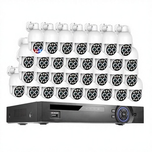 Kit <span class=keywords><strong>de</strong></span> Cámara POE <span class=keywords><strong>de</strong></span> Doble Lente H.265 <span class=keywords><strong>de</strong></span> 8MP y 32 Canales, Seguimiento Automático Humanoide, IA Inteligente, Zoom PTZ 8X, Almacenamiento en Disco Duro, <span class=keywords><strong>Correo</strong></span> <span class=keywords><strong>Electrónico</strong></span> - Product Image 1