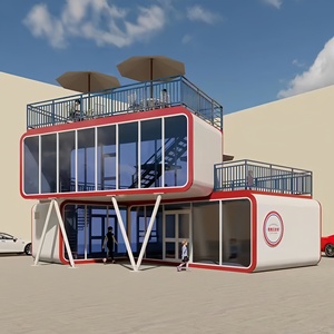 บ้านภาชนะแคปซูลมีพื้นที่ขนาดเล็กหรูหราน่ารักปรับแต่งได้ปรับแต่ง20FT ได้สวยงามสามารถออกแบบได้ตามใจชอบ - Product Image 1