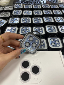 Telefono in metallo diamante obiettivo di protezione completa brillante occhi d'aquila anello per fotocamera <span class=keywords><strong>Mobile</strong></span> protettore per iphone 13 11 12 15 - Product Image 2