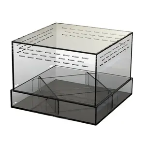 Cage de reptile en plexiglas acrylique pm2.5, transparente, en plexiglas, transparente, pour terrarium, animaux de compagnie, pour araignée et scorpion