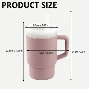 Vaso de Silicona para Bebés con Logotipo Personalizado, en Oferta, Adorable Mini Vaso con 2 Pajitas, de Buena Calidad, para Niños Pequeños - Product Image 2