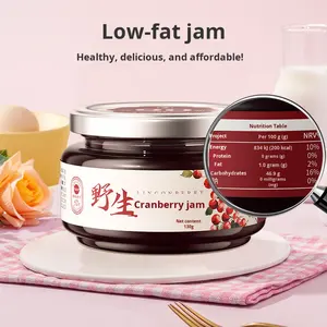 Dream From Afar Tahaer River Daxinganling Wilde Cranberry-Marmelade Großes Fruchtpüree Ohne Zuckerzusatz 130g Flasche - Product Image 2