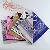 Bandana carrée personnalisée avec logo imprimé, foulard pour les sports de plein air, personnalisation de la marque OEM