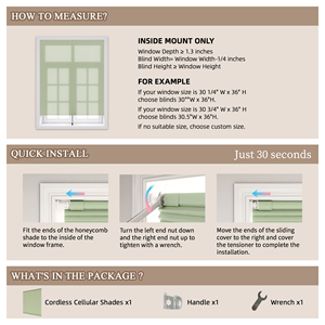 Không có khoan điện không dây cửa sổ di động con lăn màu tự động tổ ong Rèm & cửa chớp rèm cuốn thiết kế tổ ong - Product Image 5