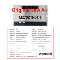 Pantalla LCD Original Nueva A+ de 27 Pulgadas, 2560*1440 LVDS 70 pines, LTM270DL07 G270QAN02.0 M270DAN02.8 M270DAN02.5 M270DAN01.0 M270DTN01.1