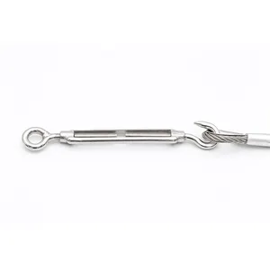 Hot Sale Stainless Steel Turnbuckle Rigging Hardware European Type M5 Turn Buckle With Eye Hook