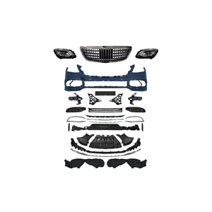 Kit de carrosserie Tegarry W222-(14-17) pour mise à niveau vers Maybach-(18-20) : pare-chocs avant et arrière, calandre, phares pour Benz 2014-2017 - Product Image 4