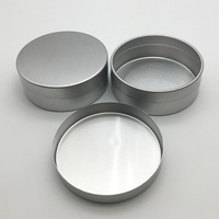 Boîte ronde en aluminium de 60g avec couverture ciel/terre, côté droit et impression couleur, boîte en métal pour l'emballage des aliments et des grains de café.