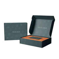 Caja de Regalo de Cartón para Empaque de Ropa, Vestidos, Ropa Interior, Camisas, Cartón Corrugado, Logotipo Personalizado en Relieve, Materiales Reciclados