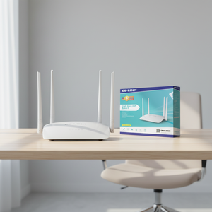 <span class=keywords><strong>Router</strong></span> WIFI LB-LINK BL-WR450 con 3 Porte e 4 Antenne ad Alto Guadagno, Copertura Massima WIFI di 5000 Piedi Quadrati - Product Image 1