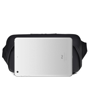 Nouvelle mode, sac de taille personnalisé, imperméable, résistant à l'usure, grande capacité, sac de poitrine, sac de taille en PU pour hommes - Product Image 2