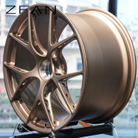 Jantes en alliage forgé sur mesure ZFAN 18-19" 5x112 en aluminium 6061-T6 argentées pour Mercedes Classe E Classe C