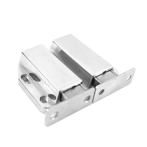Loquet magnétique pour armoire, finition chromée, en acier inoxydable, fermeture à pousser pour ouvrir, pour portes en verre et doubles portes - Product Image 1