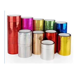 팩 홀로그램 레이저 테이프 cinta에 대한 다채로운 장식 테이프 홀로그램 단면 접착 테이프 - Product Image 4