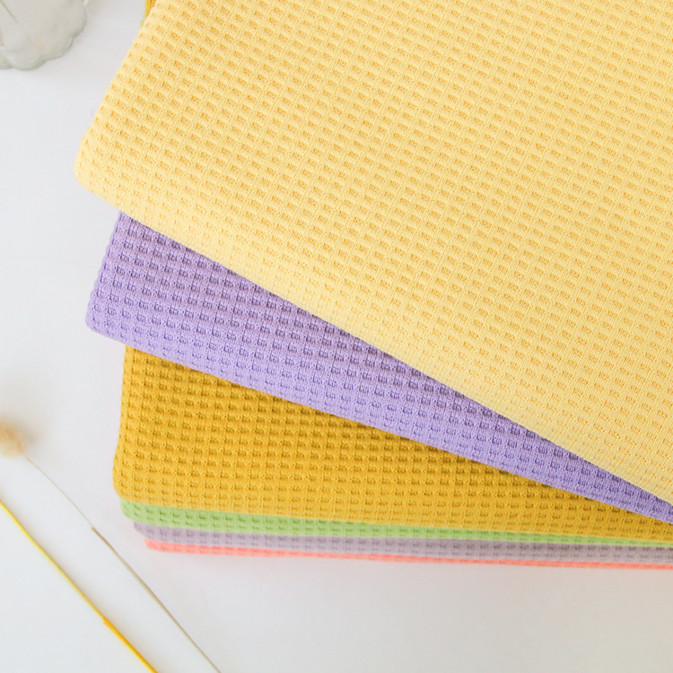 9237 # 65% полиэстер и 35% хлопок, вафельная трикотажная ткань для пальто и пижамы