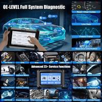 Programador de Llaves de Auto X70PAD-SH4, Herramienta de Diagnóstico Automotriz con Pantalla LCD, CAN FD, DOIP, OBD Integrados, 1 Año de WiFi