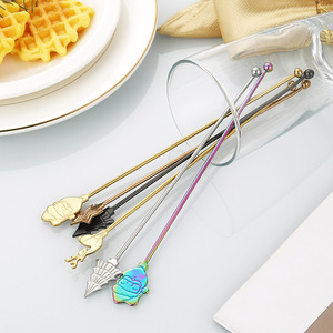 SUS 304 thép không gỉ giáng sinh hình dạng que khuấy cho trà cà phê Ngày Giáng sinh thanh uống khuấy - Product Image 3