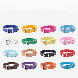 Verstellbare modische kleine mittelgroße Hunde Katzen Stilvolle Lieferungen Welpen Haustier PU-Halsband mit Alu-Schnallen kette - Product Image 5