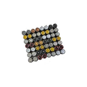 Ruedas <span class=keywords><strong>de</strong></span> Aleación Premium <span class=keywords><strong>de</strong></span> 5 Estrellas para Autos a Escala 1/64, 10.8mm 12.8mm, Ruedas <span class=keywords><strong>de</strong></span> Goma 1/64, Lote <span class=keywords><strong>de</strong></span> Ruedas y Neumáticos Metálicos 1/64 - Product Image 1