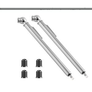 Digital Tire Pressure Gauge 8 In 10-50 PSI Silver Plastic Set For Car Tire Measurement - Product Image 2