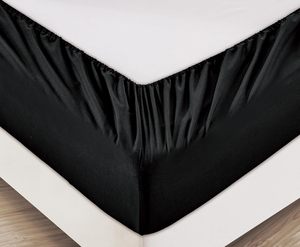 Juego de sábanas de microfibra 100% al por mayor, sábanas bajeras suaves con dos fundas de almohada - Product Image 4