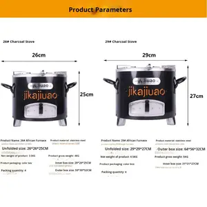 Poêle à <span class=keywords><strong>bois</strong></span> <span class=keywords><strong>en</strong></span> acier inoxydable, usine source, pour pique-nique <span class=keywords><strong>en</strong></span> extérieur et usage domestique, portable et multifonctionnel - Product Image 4