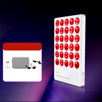 Panneau de luminothérapie LED rouge infrarouge pour le traitement de l'acné du visage, raffermissement et éclaircissement de la peau, appareil de beauté de bureau à usage domestique, 180 LED