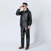 Veste en cuir PU imperméable et résistante à l'huile pour homme, veste spécialisée pour l'atelier de réparation automobile