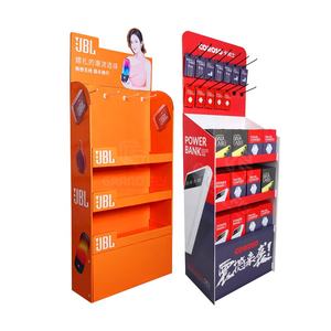 حامل عرض مخصص من الورق المقوى هوك 2-الجانب عداد PDQ بلوتوث المتكلم المموج ورقة الترويجية الرف - Product Image 6