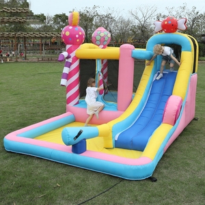 Lit de saut <span class=keywords><strong>gonflable</strong></span> pour enfants, trampoline de maternelle, château à glissière pour la maison, jouets de château malicieux intérieurs et extérieurs - Product Image 4